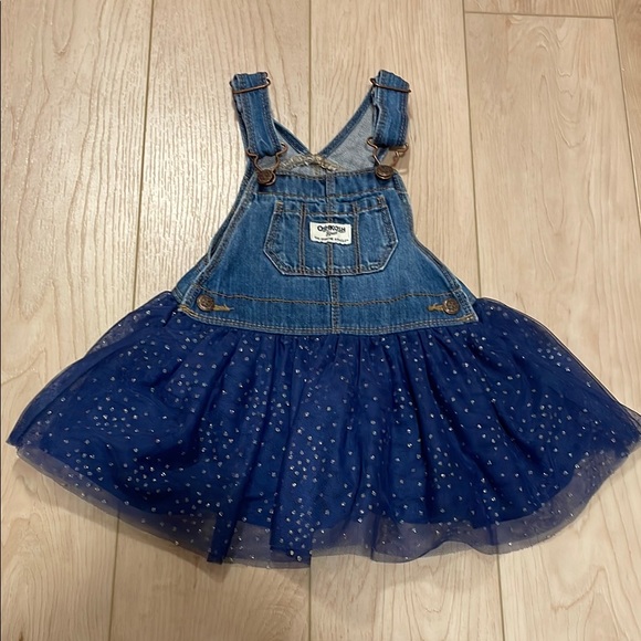 OshKosh B'gosh Other - OshKosh B'Gosh Denim Overall Dress, 12-18 months